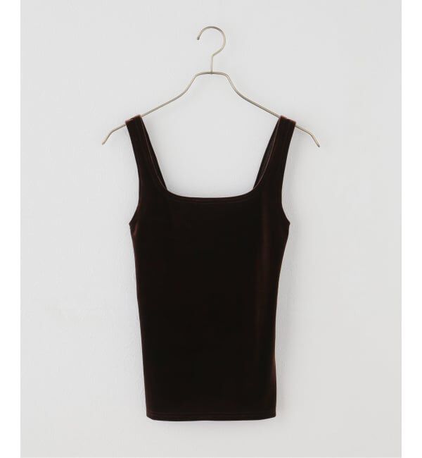 IENA LA BOUCLE「simone wild シモーネ ワイルド VELVET SINGLET」|タンクトップ|