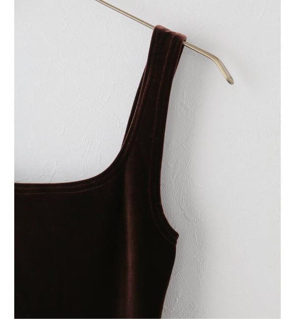 IENA LA BOUCLE「simone wild シモーネ ワイルド VELVET SINGLET」|タンクトップ|