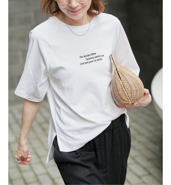 VERMEIL par iena「《予約》EMBROIDERY Tシャツ」|Tシャツ・カットソー|