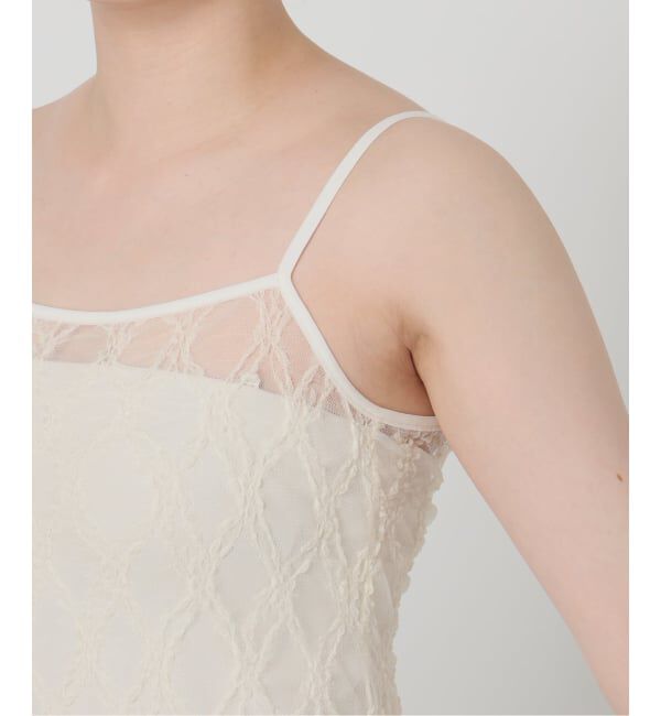 IENA LA BOUCLE「《予約》IENA LA BOUCLE ダイヤlaceキャミソール」|キャミソール|