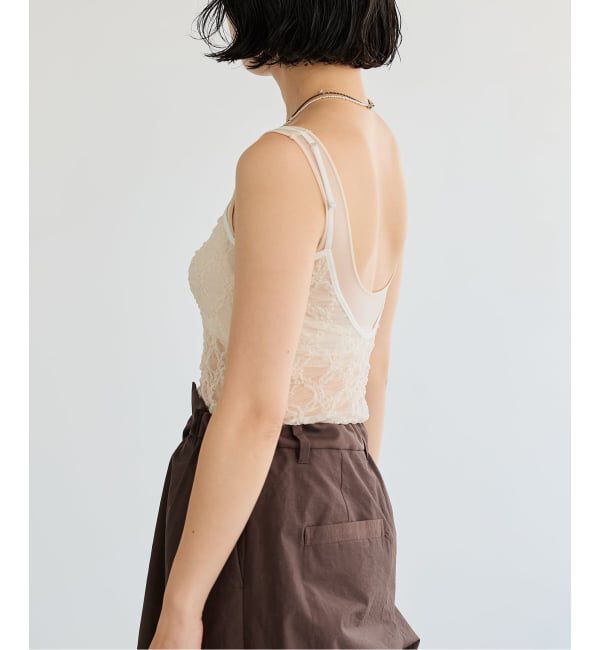 IENA LA BOUCLE「《予約》IENA LA BOUCLE ダイヤlaceキャミソール」|キャミソール|