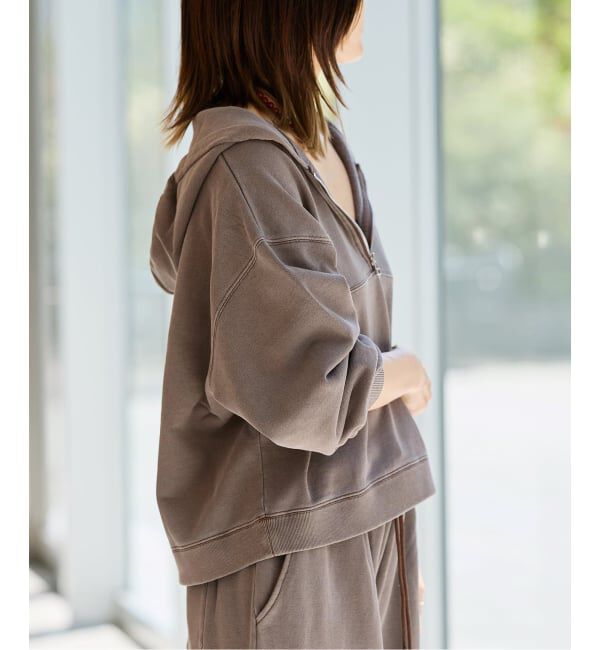 IENA LA BOUCLE「《予約》IENA LA BOUCLE ピグメントバイオジップパーカー」|パーカー|