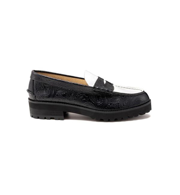 PULP「The Kenford Fineshoes TANK SOLE LOAFERS / BLACK WHITE」|ローファー|