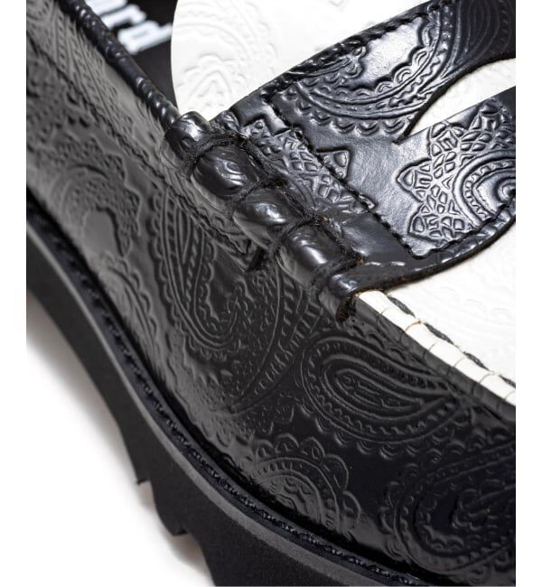 PULP「The Kenford Fineshoes TANK SOLE LOAFERS / BLACK WHITE」|ローファー|