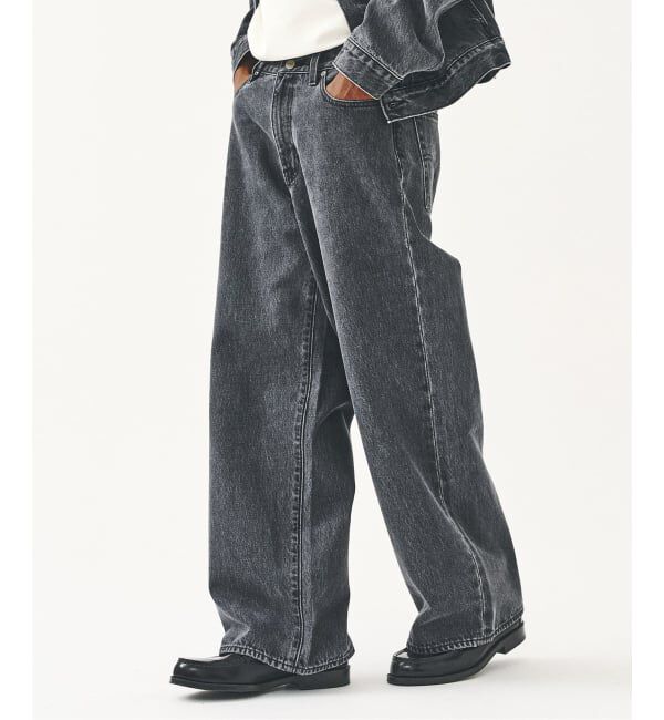 Levi's(リーバイス) 別注 Baggy Wide Leg デニムパンツ（L30）（417