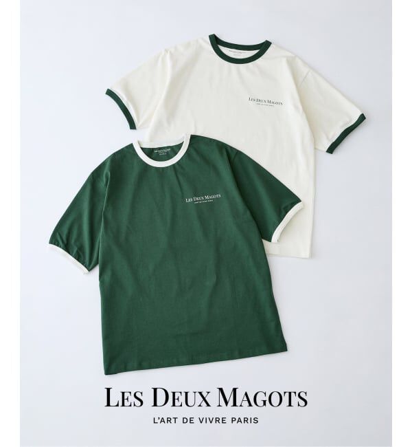 EDIFICE「《予約》LES DEUX MAGOTS (ドゥマゴ) リンガーTシャツ」|Tシャツ・カットソー|