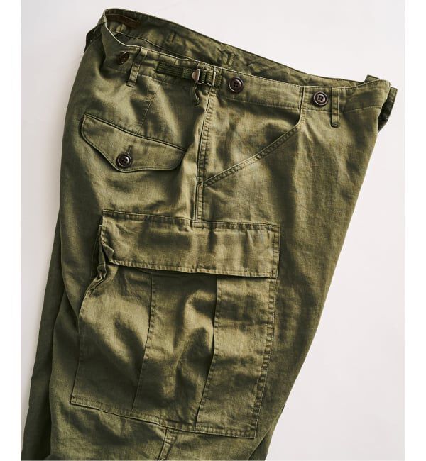 417 EDIFICE「ガーメントウォッシュ ファティーグパンツ」|カーゴ|