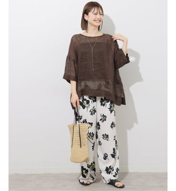 JOURNAL STANDARD relume「リネンガーゼハーフスリーブビッグプルオーバー」|シャツ・ブラウス|
