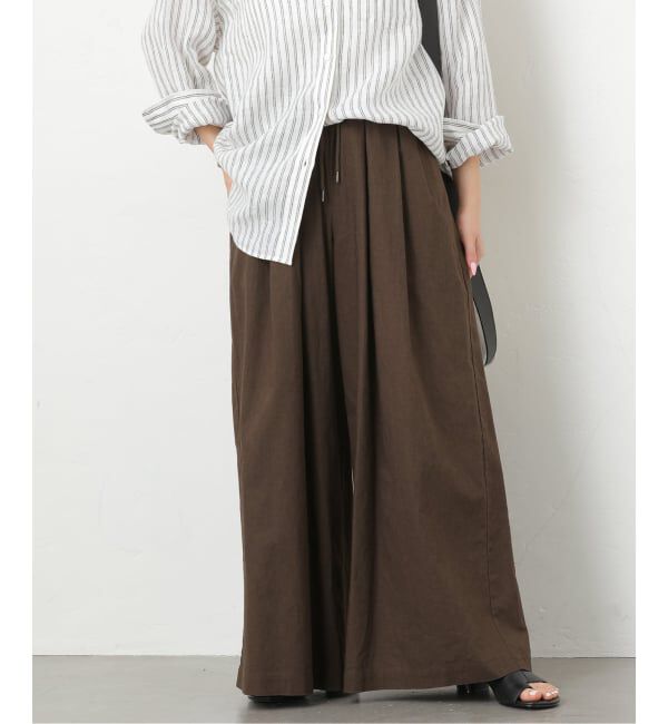 JOURNAL STANDARD relume「《追加予約3》リネンコットンワイドギャザーパンツ」|その他|