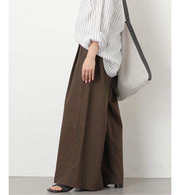 JOURNAL STANDARD relume「《追加予約3》リネンコットンワイドギャザーパンツ」|その他|