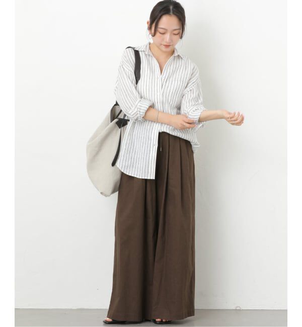 JOURNAL STANDARD relume「《追加予約3》リネンコットンワイドギャザーパンツ」|その他|