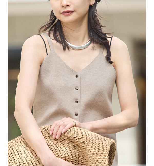 追加予約》WASHABLE コットンシルクミックス2WAYキャミソール（JOURNAL