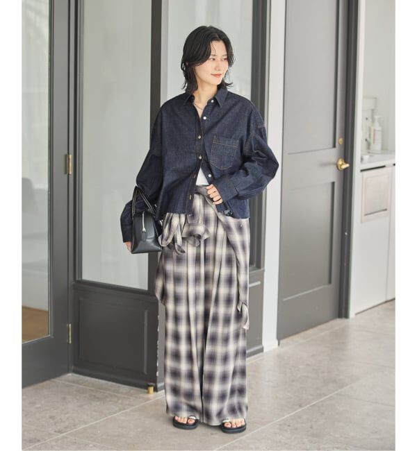 JOURNAL STANDARD「《予約》コーンデニムライトオンスクロップド シャツ」|シャツ・ブラウス|