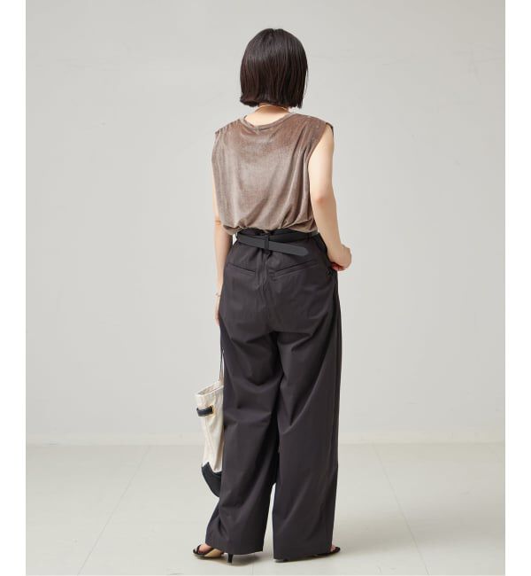 journal standard L'essage「《追加予約/接触冷感》クールタッチベロアタックノースリーブ」|Tシャツ・カットソー|