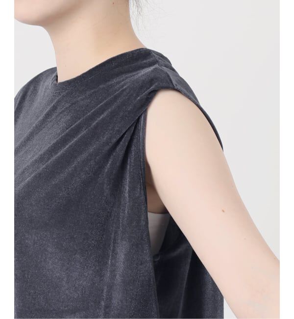 journal standard L'essage「《追加予約/接触冷感》クールタッチベロアタックノースリーブ」|Tシャツ・カットソー|
