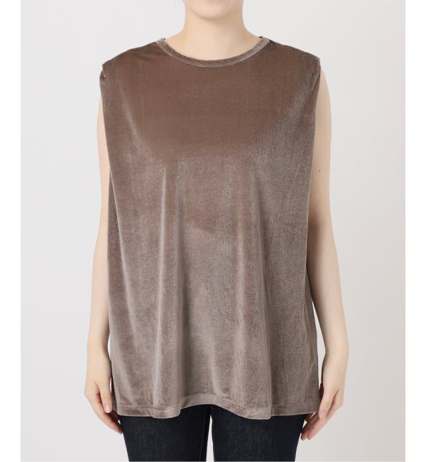journal standard L'essage「《追加予約/接触冷感》クールタッチベロアタックノースリーブ」|Tシャツ・カットソー|