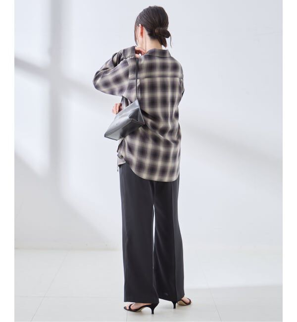journal standard L'essage「《予約》サテンタックパンツ」|スラックス|