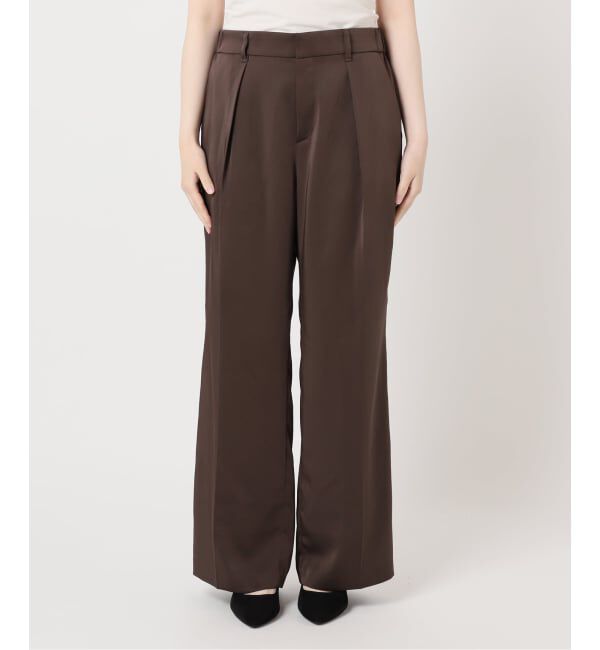 journal standard L'essage「《予約》サテンタックパンツ」|スラックス|