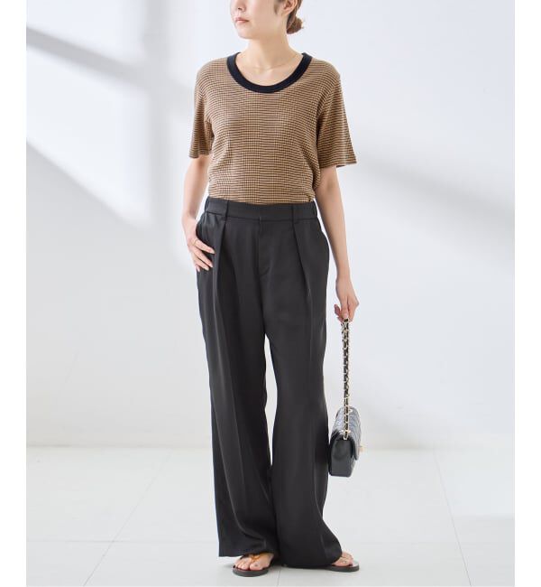 journal standard L'essage「《予約》サテンタックパンツ」|スラックス|