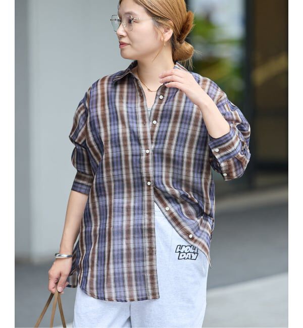 JOURNAL STANDARD「《予約》コットンシルクチェック シャツ」|シャツ・ブラウス|
