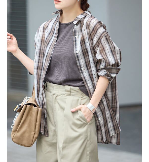 JOURNAL STANDARD「《予約》コットンシルクチェック シャツ」|シャツ・ブラウス|