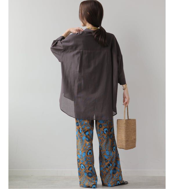 JOURNAL STANDARD relume「シアーコットンハーフスリーブビッグシャツ」|シャツ・ブラウス|