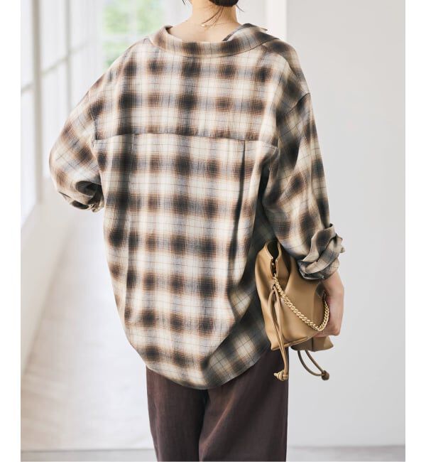 Spick and Span「《予約》ソフトオンブレチェックシャツ」|シャツ・ブラウス|