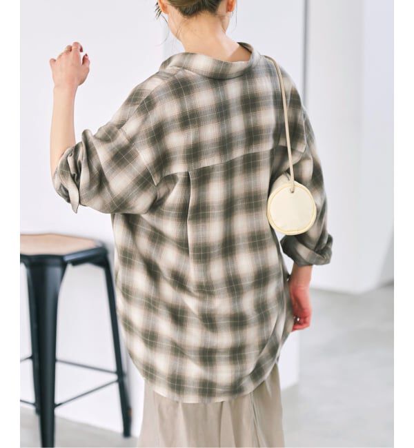 Spick and Span「《予約》ソフトオンブレチェックシャツ」|シャツ・ブラウス|