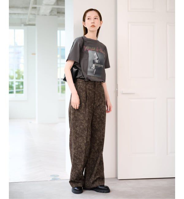 U by SPICK&SPAN「《予約》ジャガードタックパンツ」|その他|