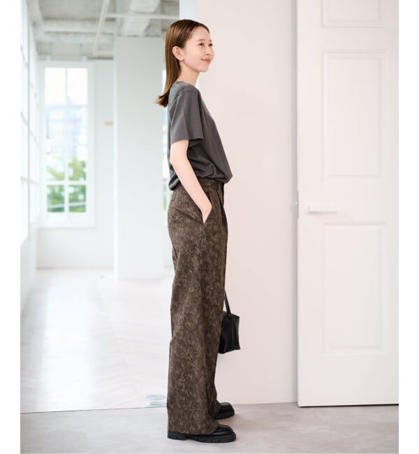 U by SPICK&SPAN「《予約》ジャガードタックパンツ」|その他|