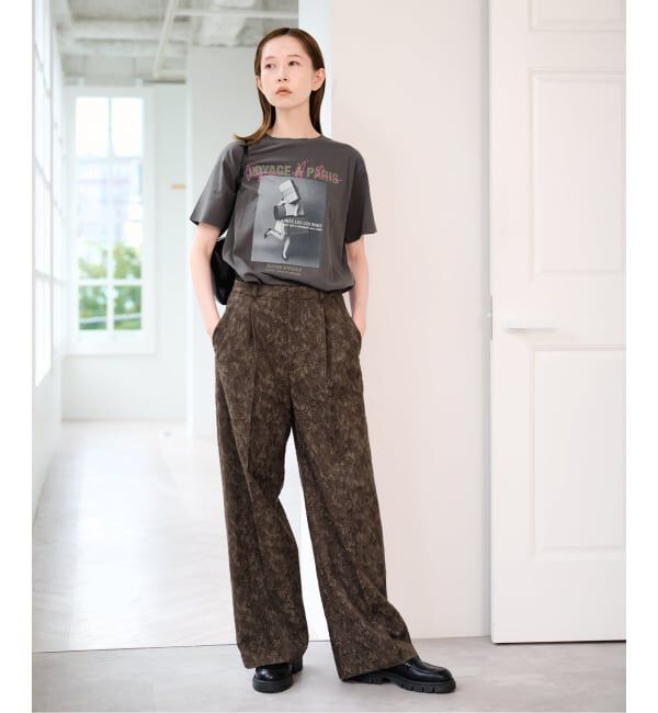 U by SPICK&SPAN「《予約》ジャガードタックパンツ」|その他|