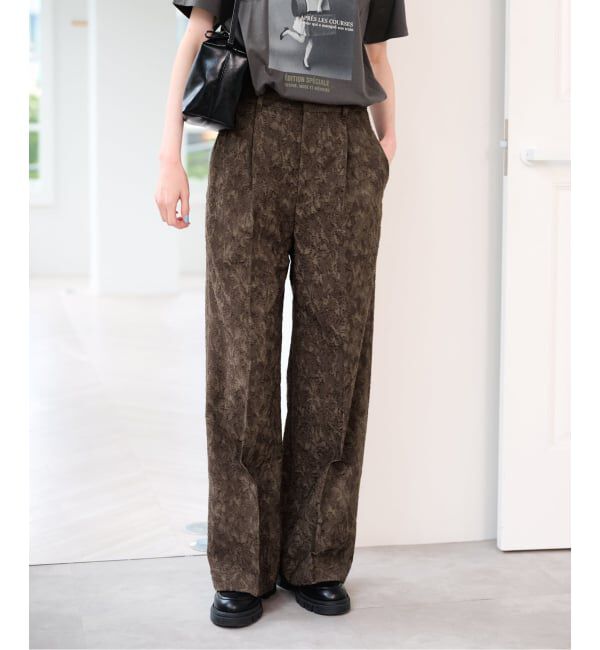 U by SPICK&SPAN「《予約》ジャガードタックパンツ」|その他|