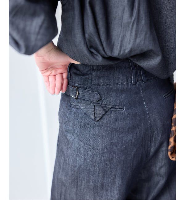 U by SPICK&SPAN「《予約》セルローススラックスデニム」|デニム|