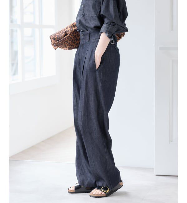 U by SPICK&SPAN「《予約》セルローススラックスデニム」|デニム|