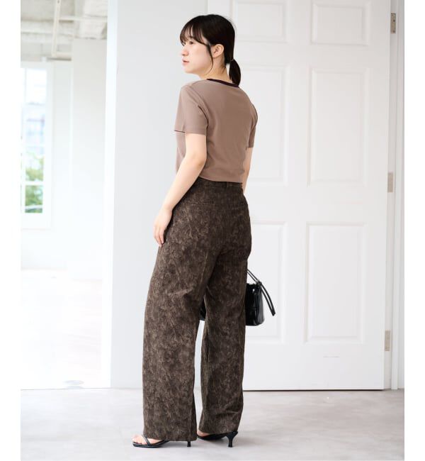 U by SPICK&SPAN「《予約 / 接触冷感》フライスUネックハーフスリーブT」|Tシャツ・カットソー|