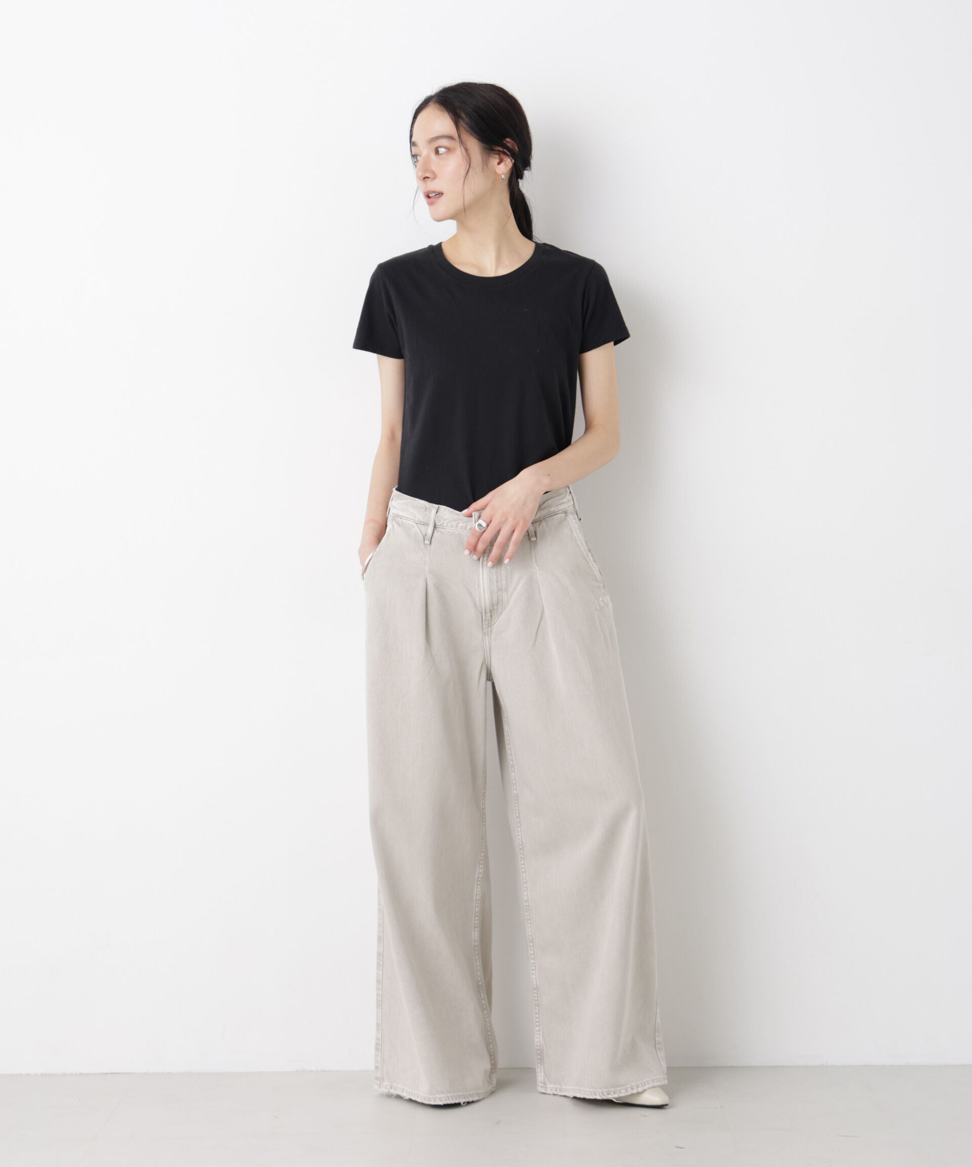 nano･universe「Hanes/2P JapanFit for HER クルーネックTシャツ」|Tシャツ・カットソー|