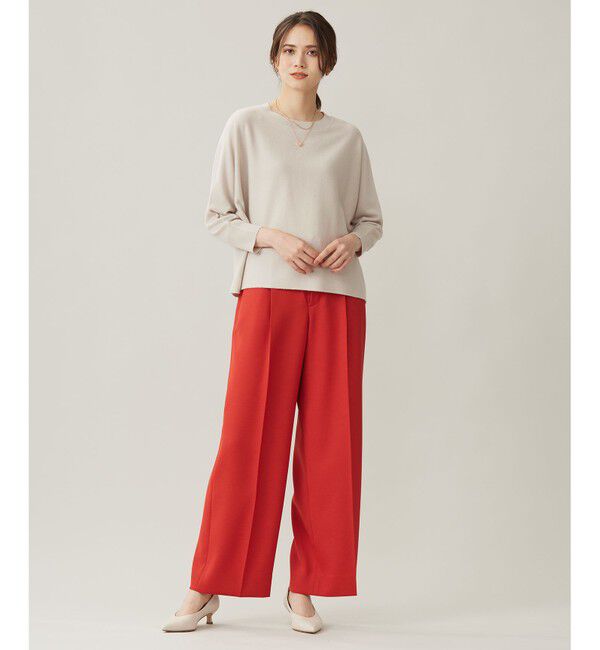 自由区「【洗える】ツイステッドダブルクロスワイドストレート パンツ」|その他|