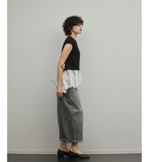 GRACE CONTINENTAL「ヘムembカットトップ」|Tシャツ・カットソー|
