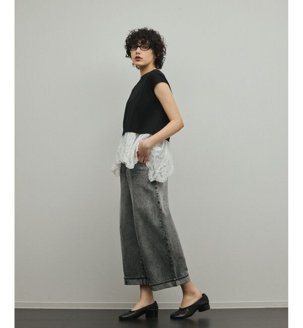 GRACE CONTINENTAL「ヘムembカットトップ」|Tシャツ・カットソー|