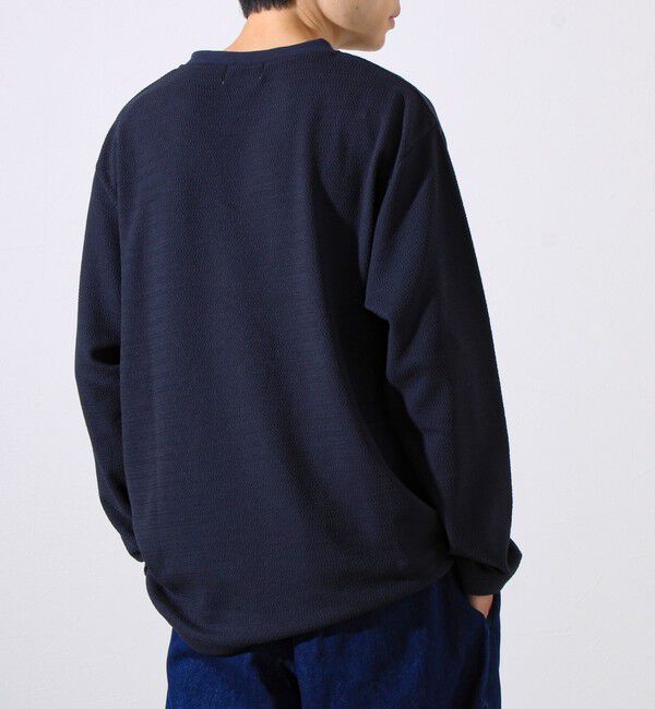 GLOSTER「【シリーズ累計人気】【ジャケットのインナーにおすすめ】ふくれジャガードロンT」|Tシャツ・カットソー|