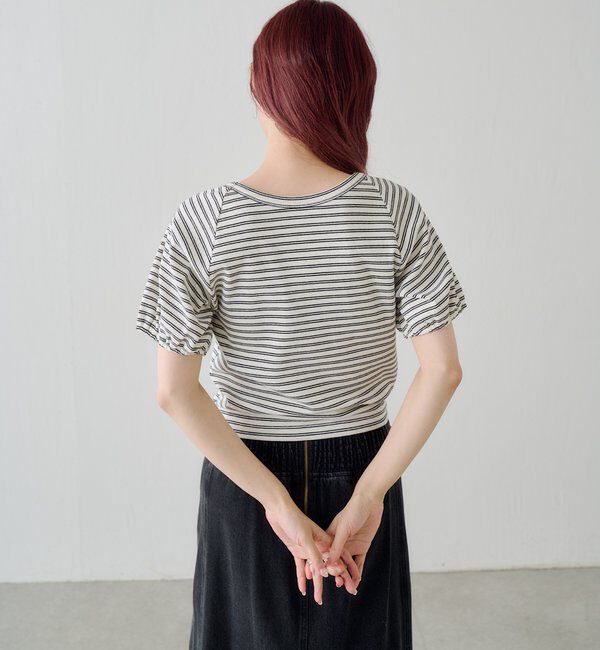  「ボウタイボーダーtee」|Tシャツ・カットソー|