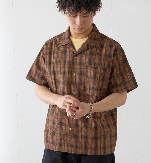  「【ユニセックス】BM チェック開襟シャツ」|その他|
