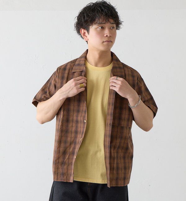 「【ユニセックス】BM チェック開襟シャツ」|その他|