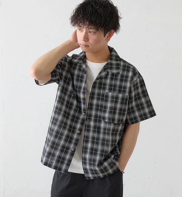  「【ユニセックス】BM チェック開襟シャツ」|その他|