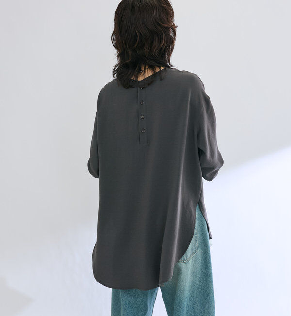  「【冷房・日焼け対策◎/3サイズ展開/手洗い可】ジョーゼットポケットブラウス」|シャツ・ブラウス|