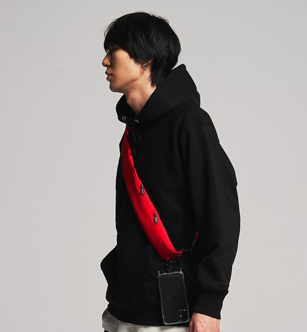 ABAHOUSE「【WAVE /ウェイブ】WAVE me  Strap bag/ストラップバッグ/」|モバイルケース|レッド