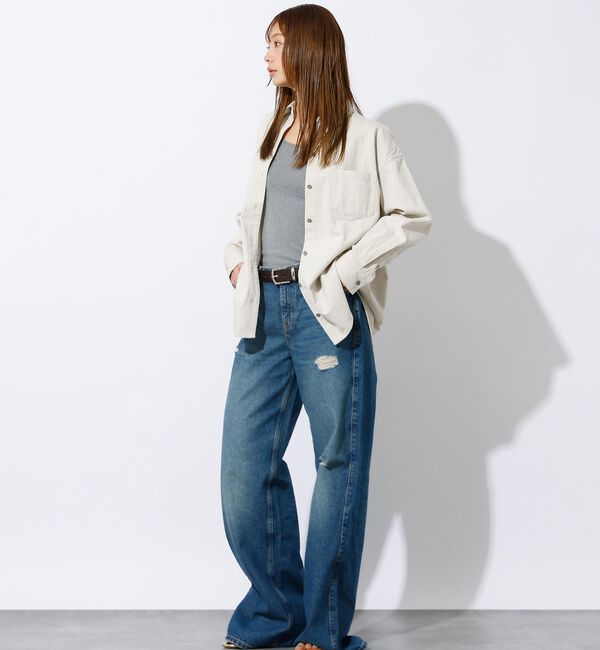 Rouge vif「【MICA&DEAL /マイカアンドディール】Denim shirt / デニム」|シャツ・ブラウス|