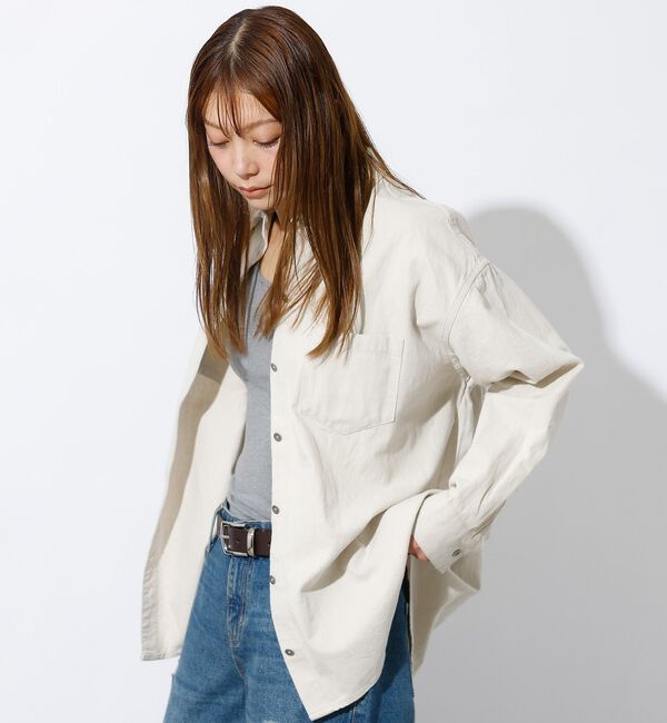Rouge vif「【MICA&DEAL /マイカアンドディール】Denim shirt / デニム」|シャツ・ブラウス|