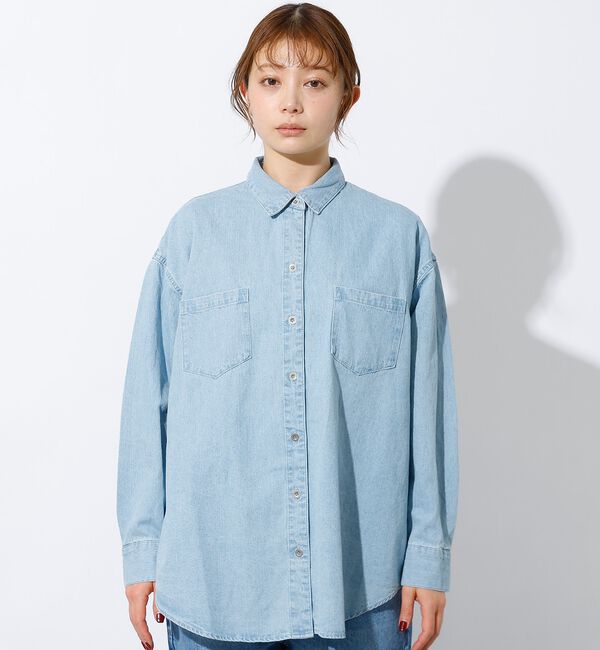 Rouge vif「【MICA&DEAL /マイカアンドディール】Denim shirt / デニム」|シャツ・ブラウス|