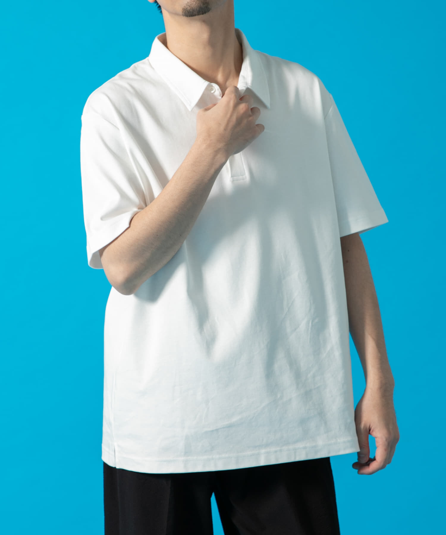 URBAN RESEARCH ROSSO「『XLサイズあり』『UR TECH』防汚加工リラックス半袖ポロシャツ」|ポロシャツ|
